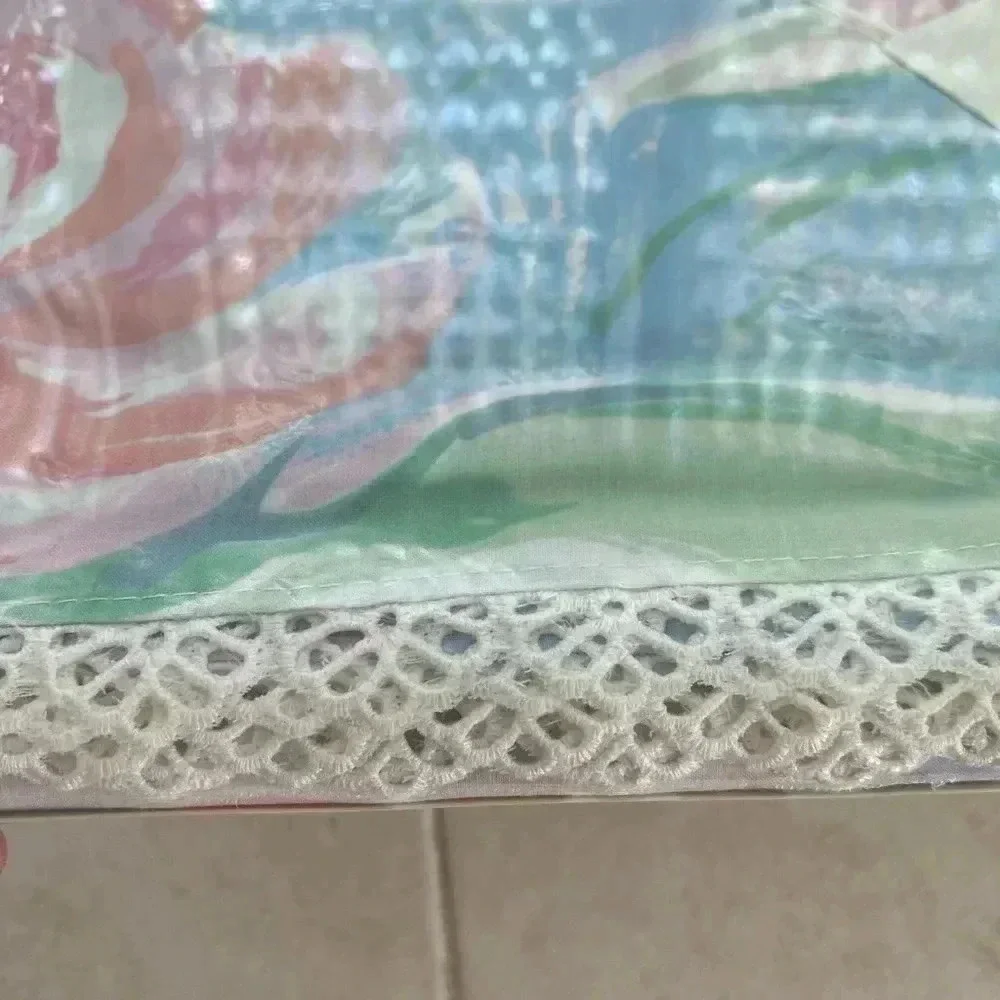 ATELIER MARTEX Vintage Claude Monet's Water Lilies Twin Flat Sheet